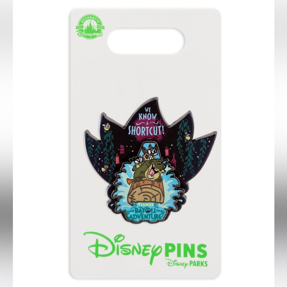 Disney Parks Pin -Tiana Bayou Adventure Louis And Critters We Know A Shortcut